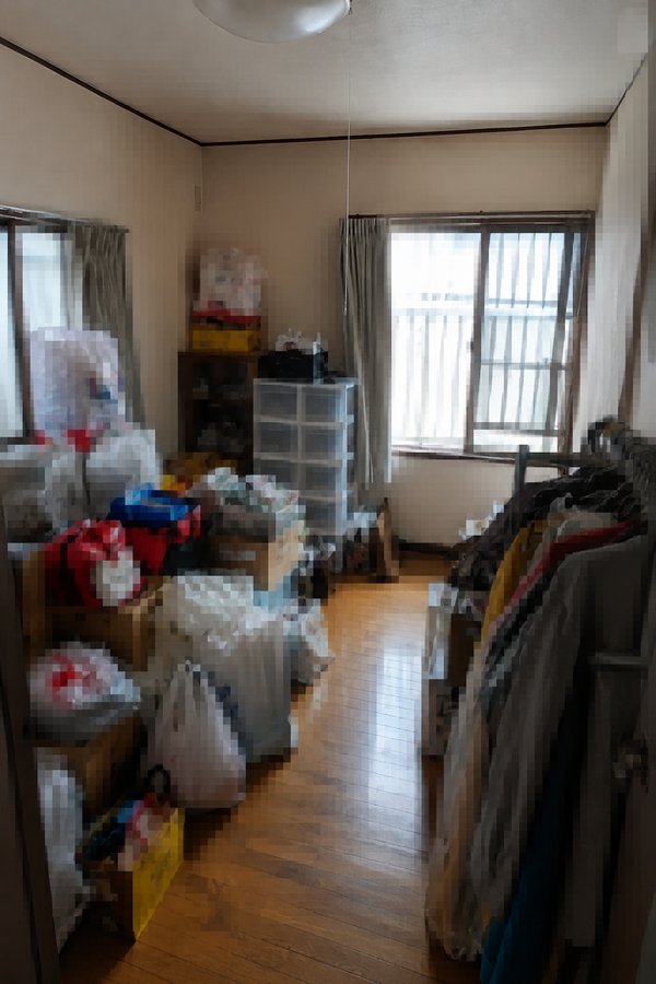 群馬県高崎市の一戸建て1部屋の不用品回収・片付け 作業前