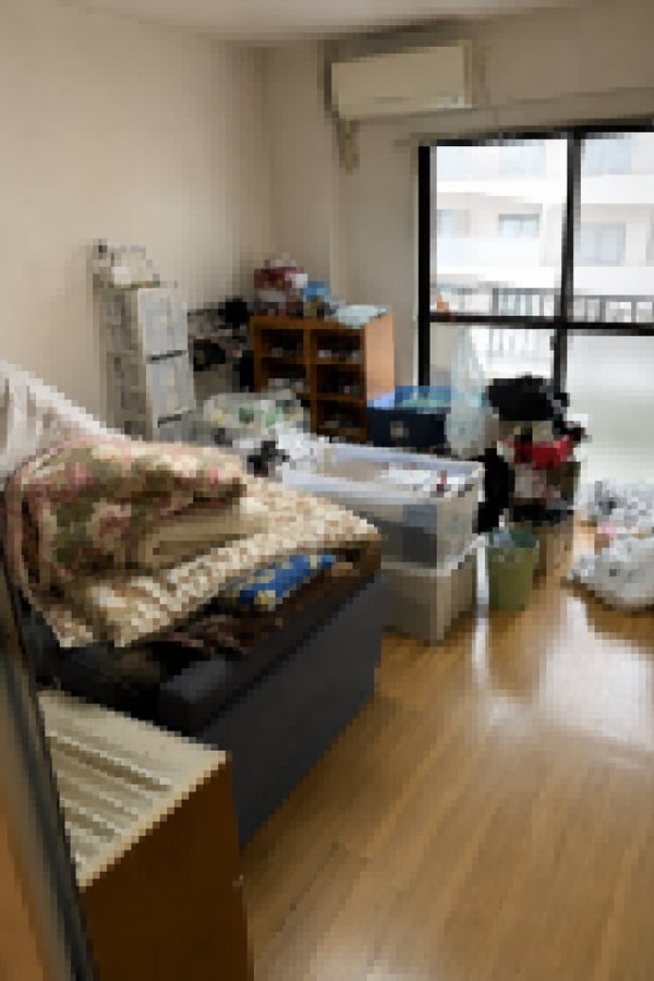 群馬県高崎市の2DKの不用品回収・お部屋の片付け 作業前